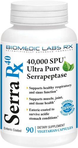 Serrapeptase 40,000 SPU, serrapeptasa